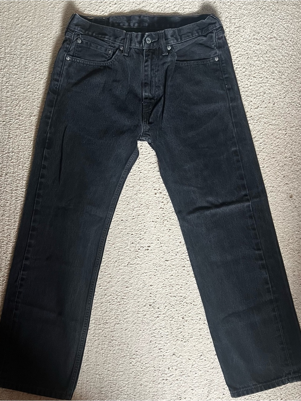 Levi's Slim Straight Black Jeans